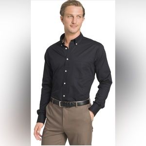 IZOD‎ Men's Dress Shirt Regular Fit Stretch Solid Button Down Collar